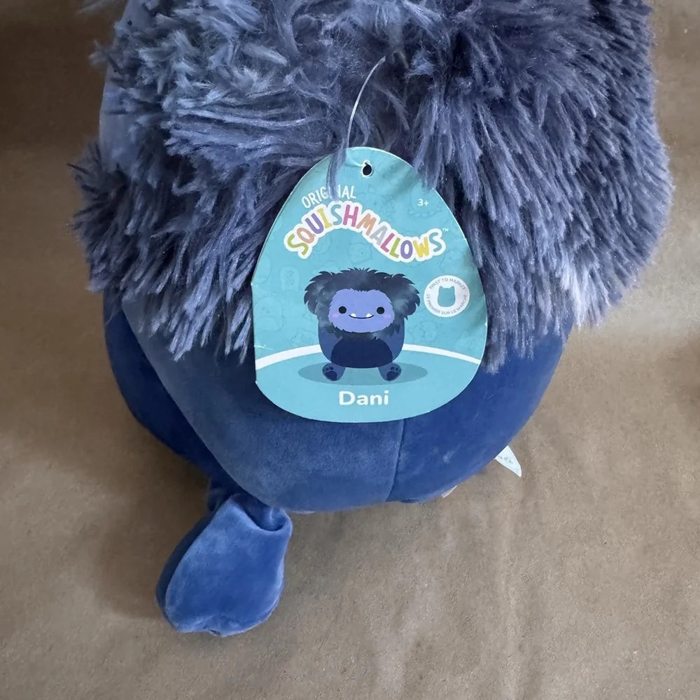 Squishmallows 12 Inch Dani Dark Blue Bigfoot Sasquatch Yeti Plush Stuffy 2022 - Picture 6 of 7